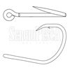 Immagine di Offset Point Black Chrome Hook OH3700