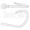 Immagine di Offset Point Black Chrome Hook OH3700
