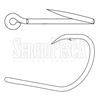 Bild von Offset Point Black Chrome Hook OH3700