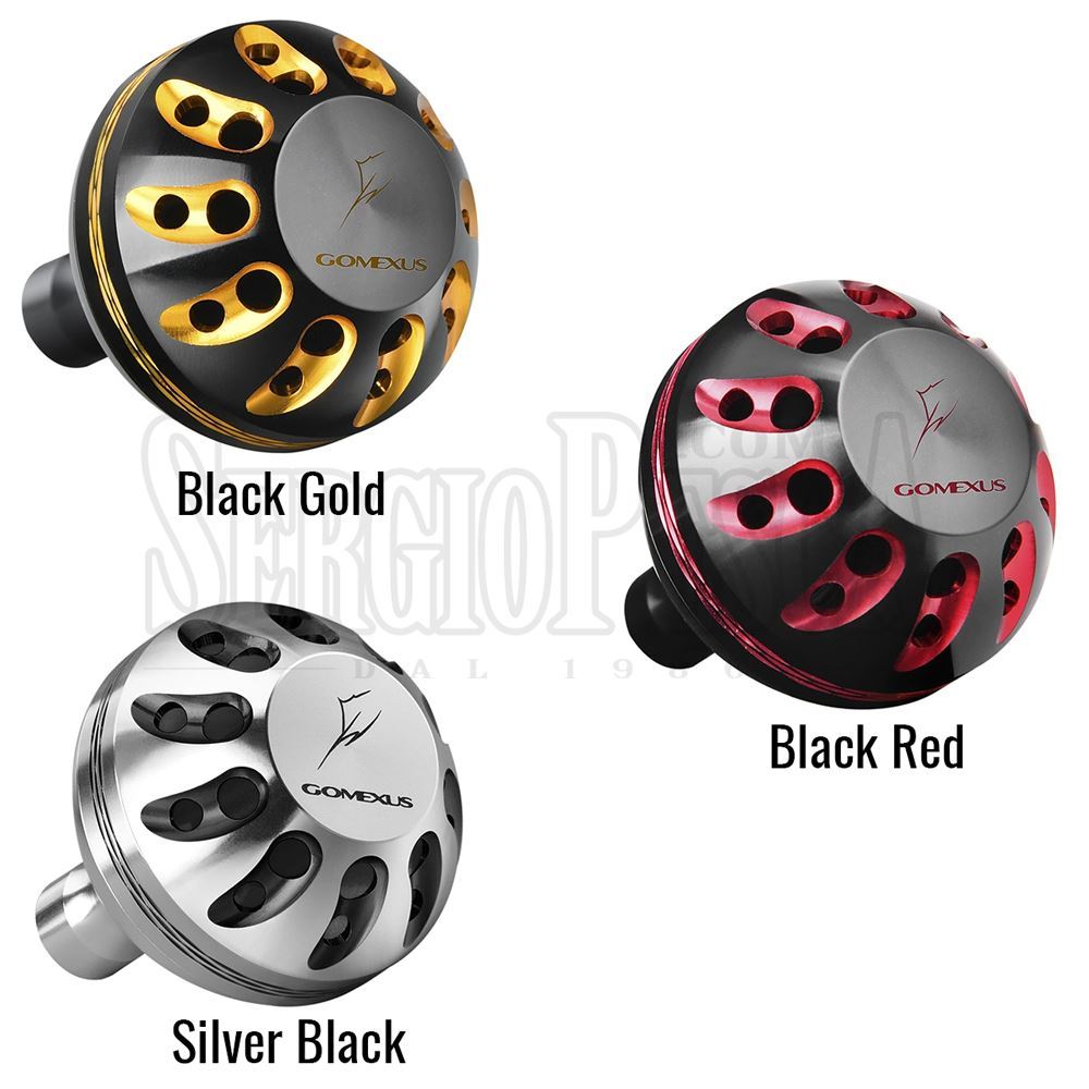 Gomexus Black Power Knob 35-41mm For Shimano Nasci & Spheros SW Reels