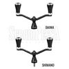 Immagine di Double Spinning Handle Carbon 98mm CDH