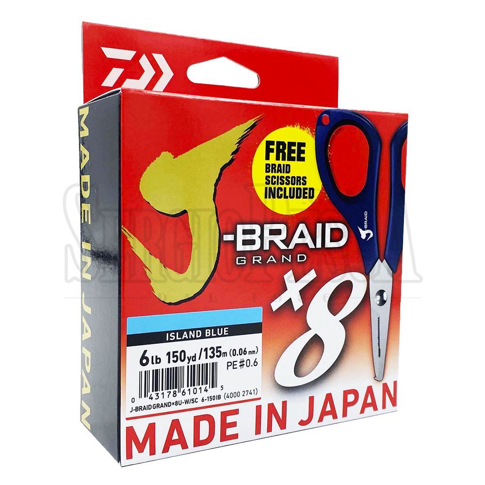 NEW DAIWA J-Braid GRAND X8 550yd 30# spool – Johnny Jigs
