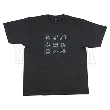 Bild von T-Shirt Print Smoke Black