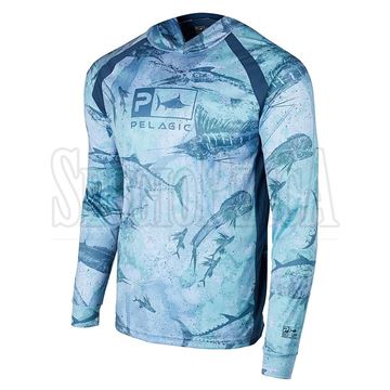 Bild von Vaportek Gyotaku Hooded Fishing Shirt