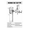 Immagine di Viceo Turn Lock Rod Holster Belt Clip